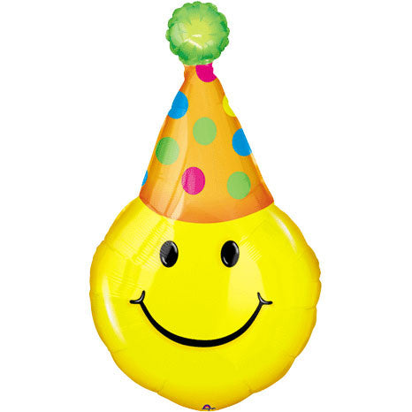 Party Hat Smiles Mini Shape Balloon (1 ct)