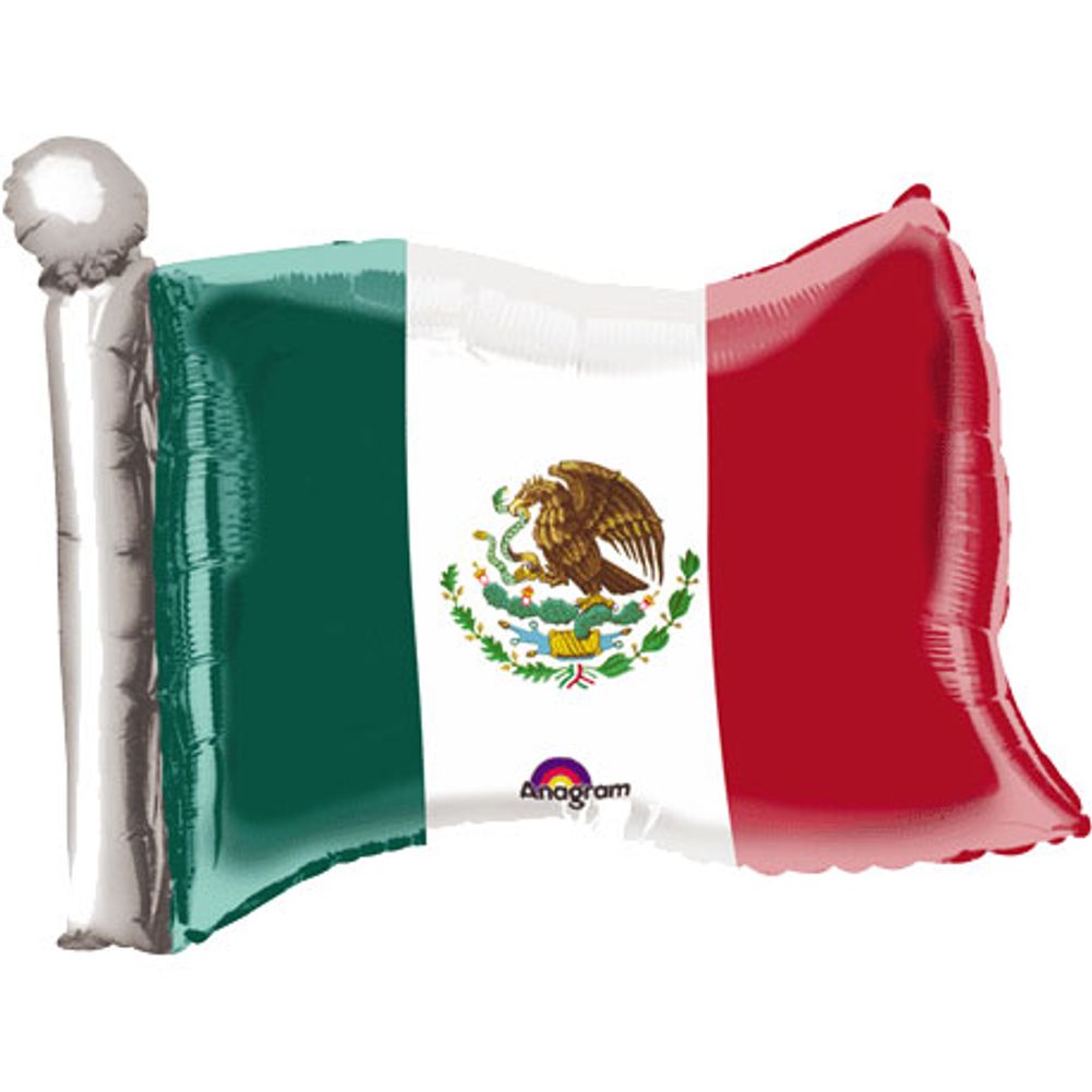 Mexican Flag Super Shape Foil Balloon