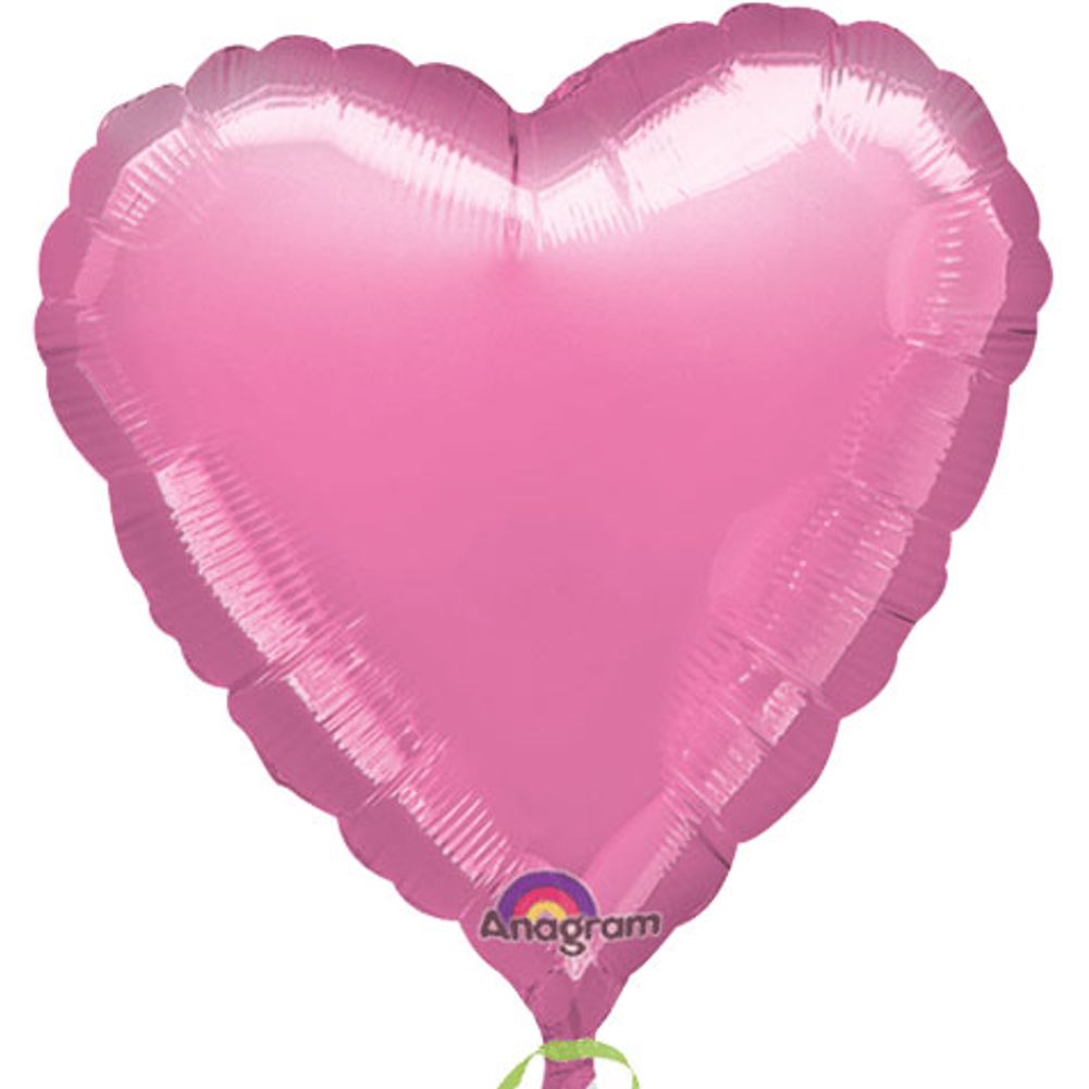 18" Metallic Lavender Heart Balloon (1 ct)