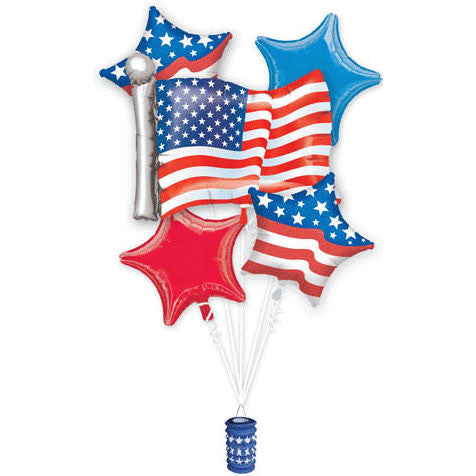 Patriotic Bouquet of Balloons (6pc)