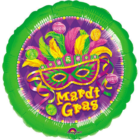 18" Masquerade Mardi Gras