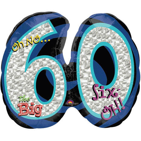 Oh No! It's My Birthday 60 Super Shape Prismatic