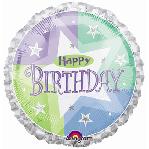 18" Birthday Shimmer Prismatic