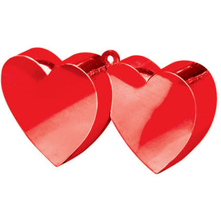 Red Double Heart Weight 6 Oz. Balloon (1 ct)
