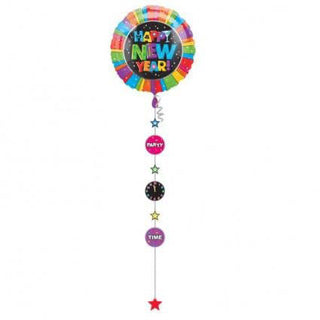 New Year Jumbo Drop-A-Line Foil Balloon