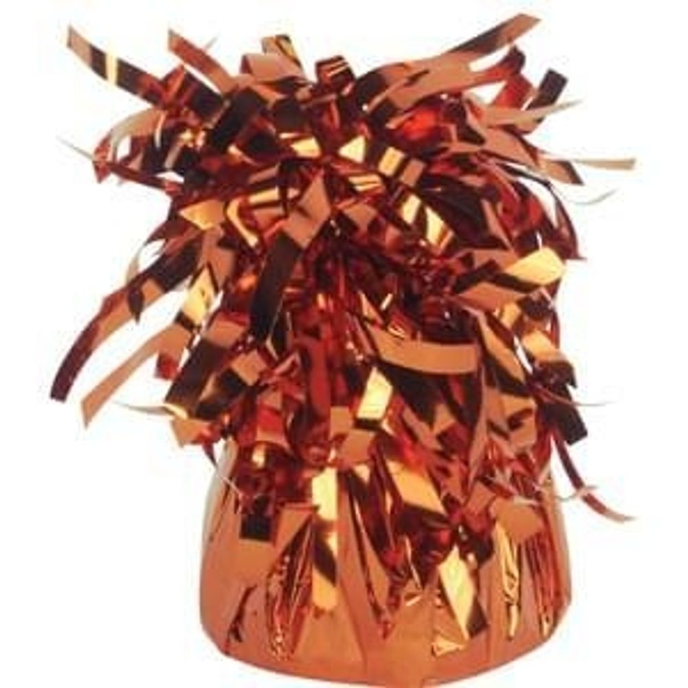 Orange Foil Balloon Weight 6 Oz (1 ct)