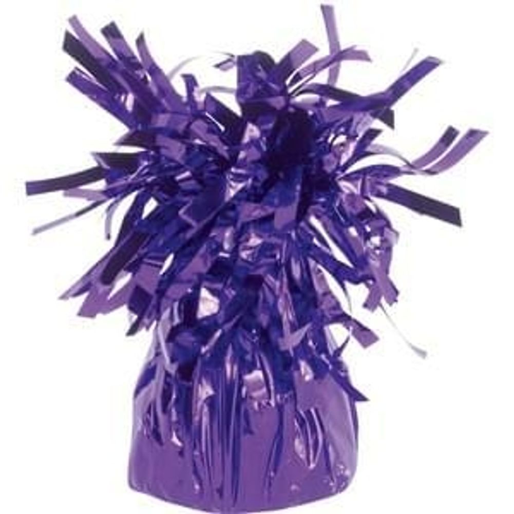 Purple Foil Balloon Weight 6 Oz (1 ct)