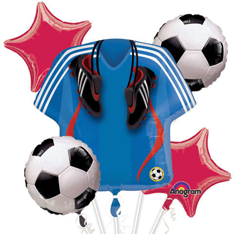 Soccer Bouquet of Balloons (5pc)