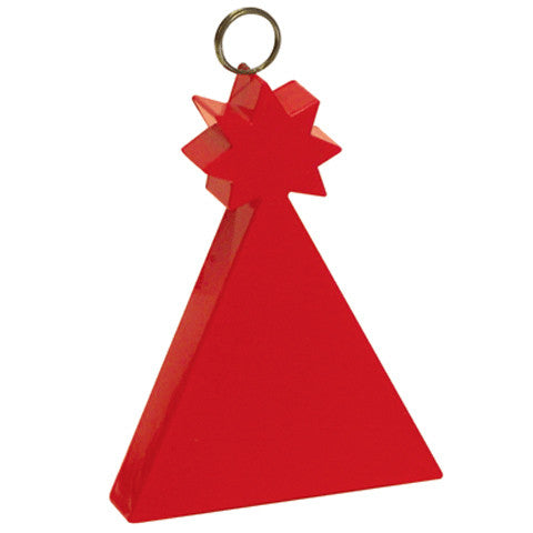 Red Party Hat Plastic Weight