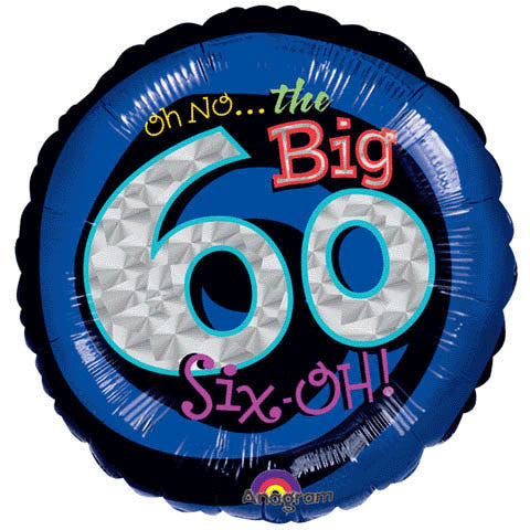18" Oh No! It's My Birthday 60 Prismatic