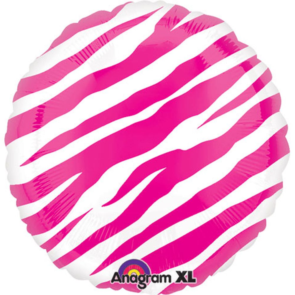 18" Pink Zebra