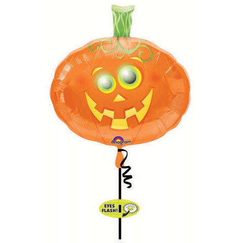 Flashing Eyes Pumpkin Super Shape Balloon (1 ct)