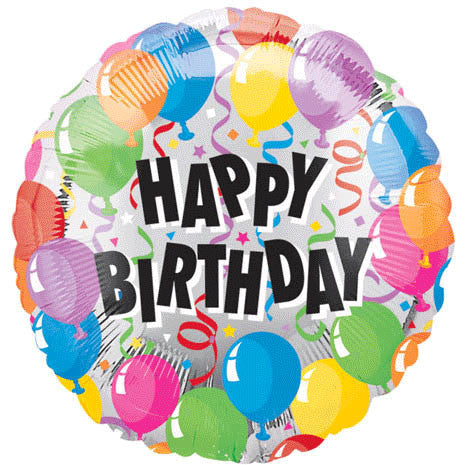 18" Birthday Balloons Vlp