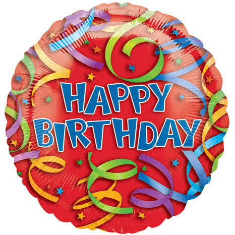 18" Birthday Streamers Vlp