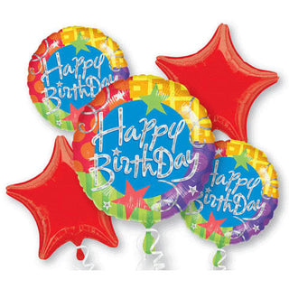 Birthday Blitz Bouquet of Balloons (5pc)