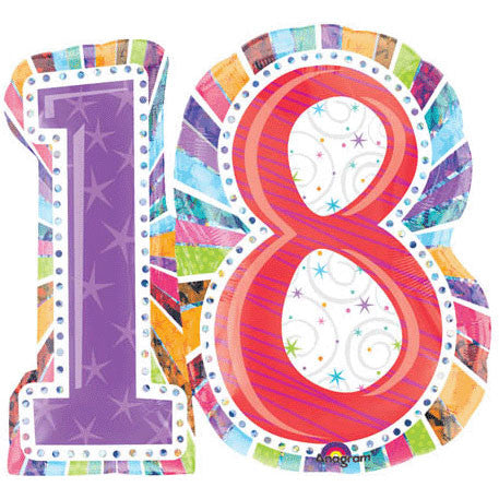 Radiant Birthday 18 Prismatic Super Shape