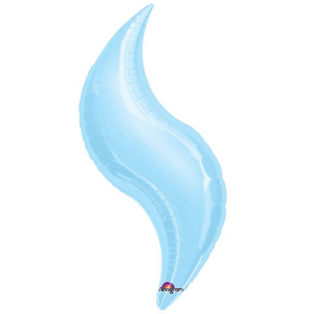 36" Pastel Blue Curve