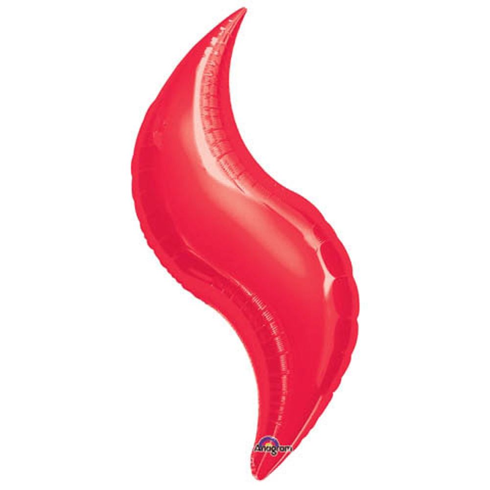 36" Red Curve