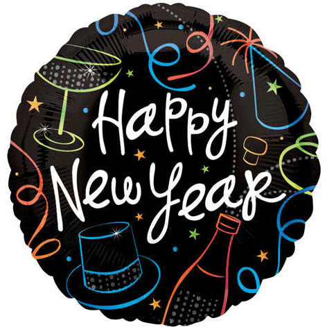 18" New Year Party Foil Balloon