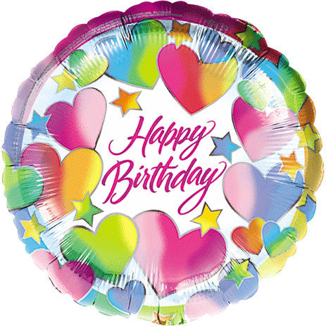 18" Sparkle Hearts Birthday Amscan