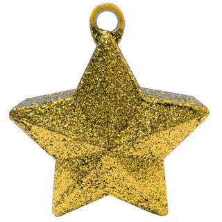 Gold Glitter Star Weight 6 Oz.