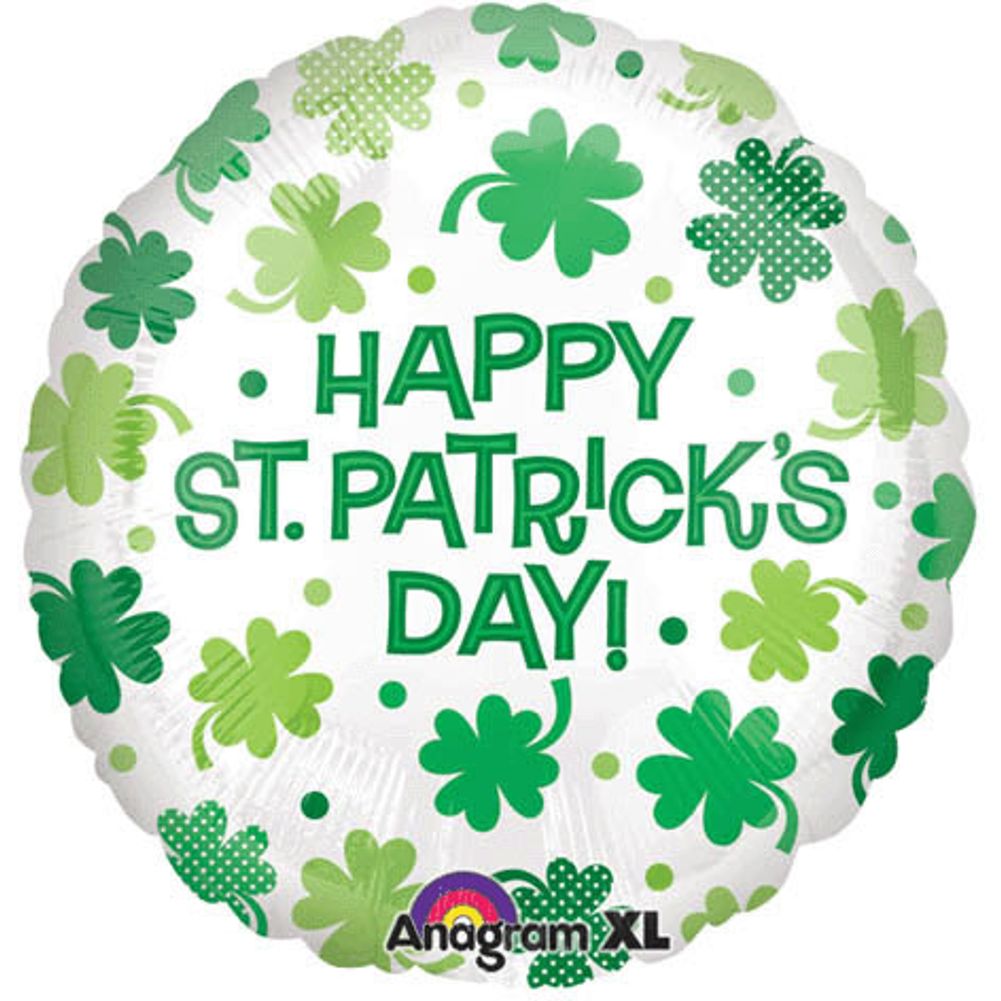 18" Happy St. Patrick's Day Foil Balloon