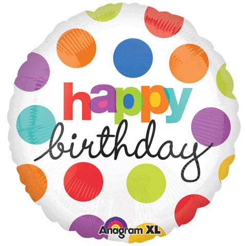 18" Polka Dot Birthday