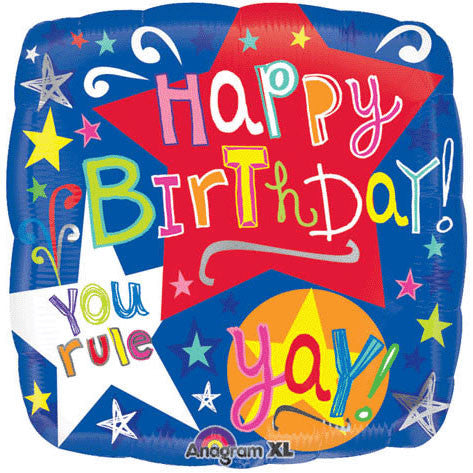 18" Birthday Stars