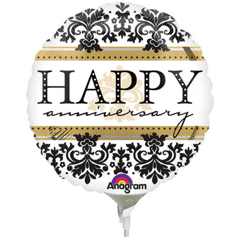 Happy Anniversary Damask Mini