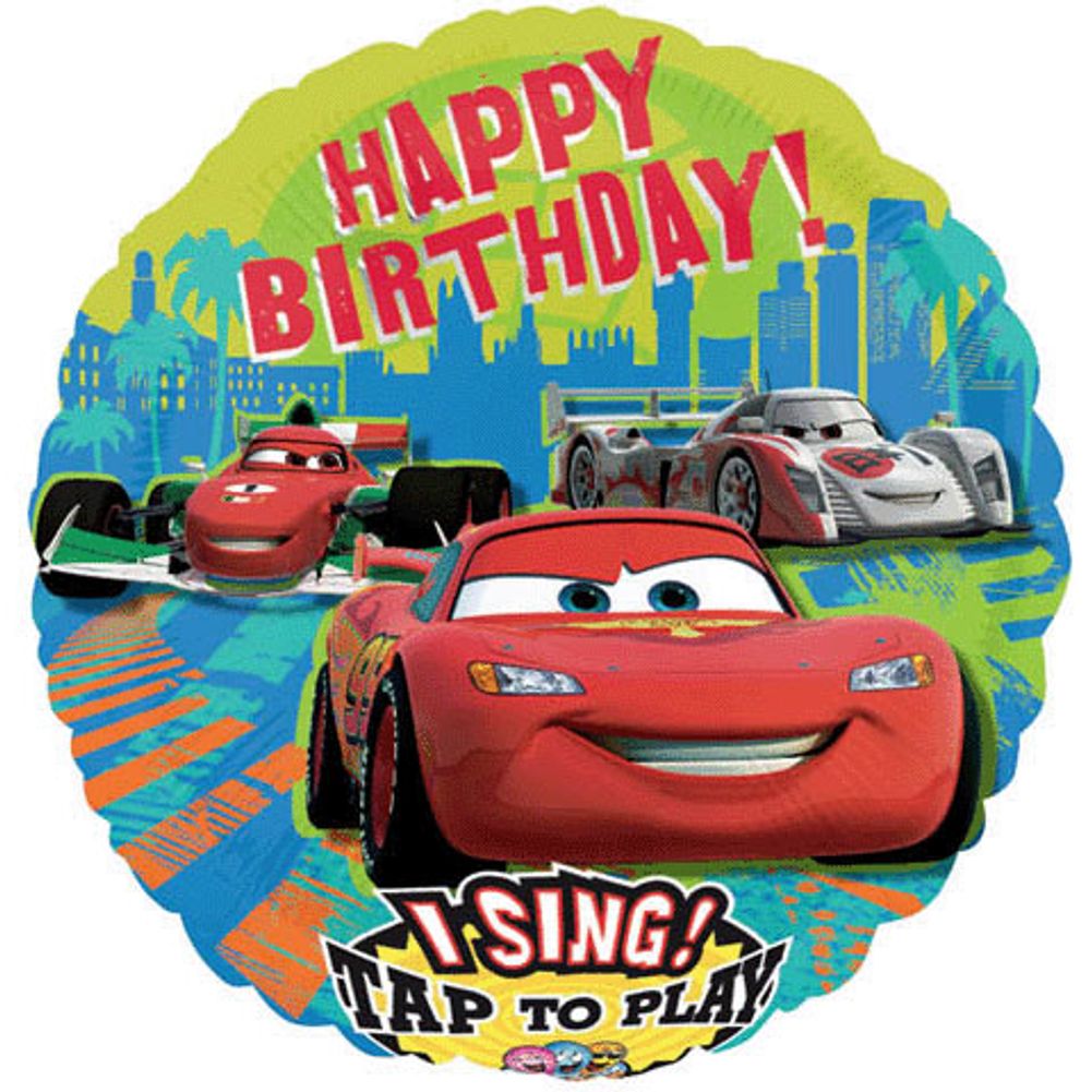 28" Cars Group Birthday Sing-a-tune