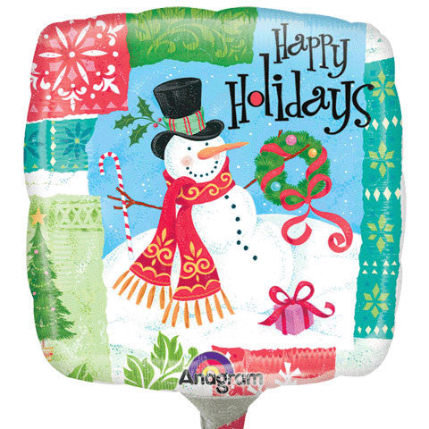 Snowman With Wreath Mini