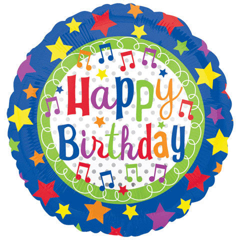 18" Happy Birthday Stars Vlp