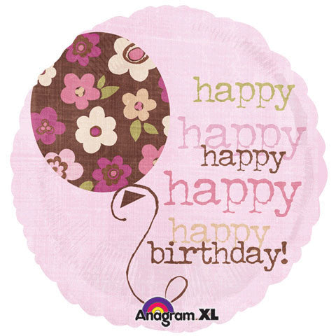 18" Happy Happy Happy Birthday