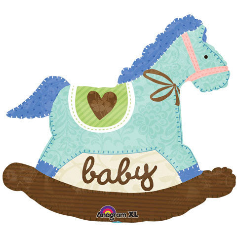 Baby Blue Rocking Horse Super Shape