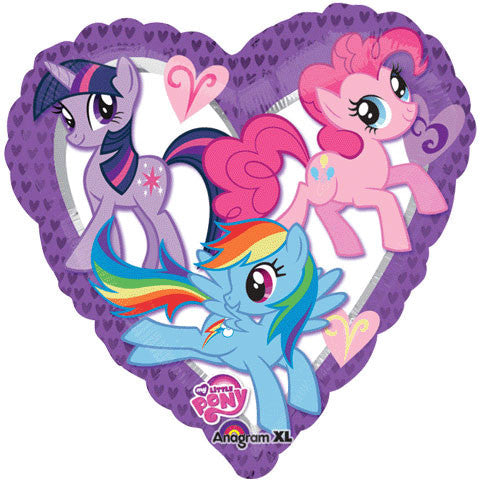 18" My Little Pony Heart Foil Balloon