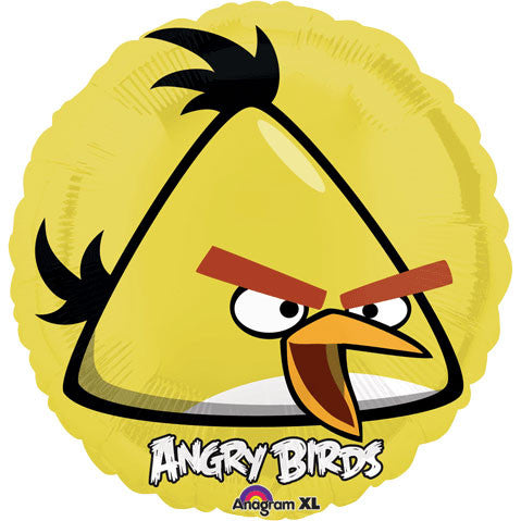18" Angry Birds Yellow Bird Foil Balloon