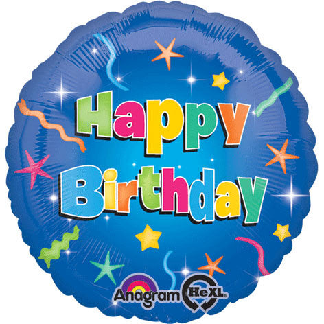 18" Happy Birthday Stars Hx