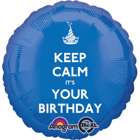 18" Keep Calm It's Your Birthday Hx