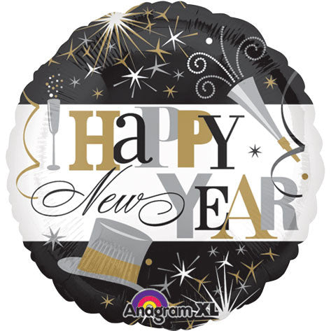 18" Elegant Celebration New Year Foil Balloon (1ct)