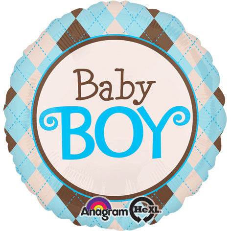 18" Argyle Baby Boy Hx