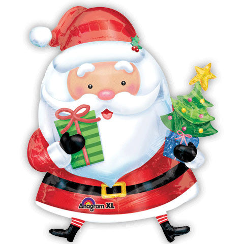 Santa With Tree Super Shape