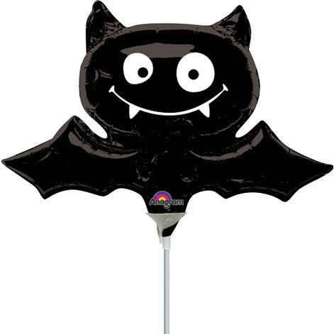 Black Bat Mini Shape Foil Balloon