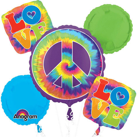 60's Feeling Groovy Bouquet of Balloons (5pc)