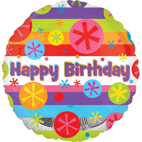 18" Birthday Bright Bursts Vlp Hx