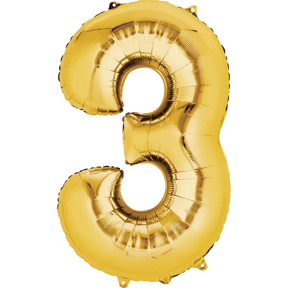 34" NUMBER 3 GOLD