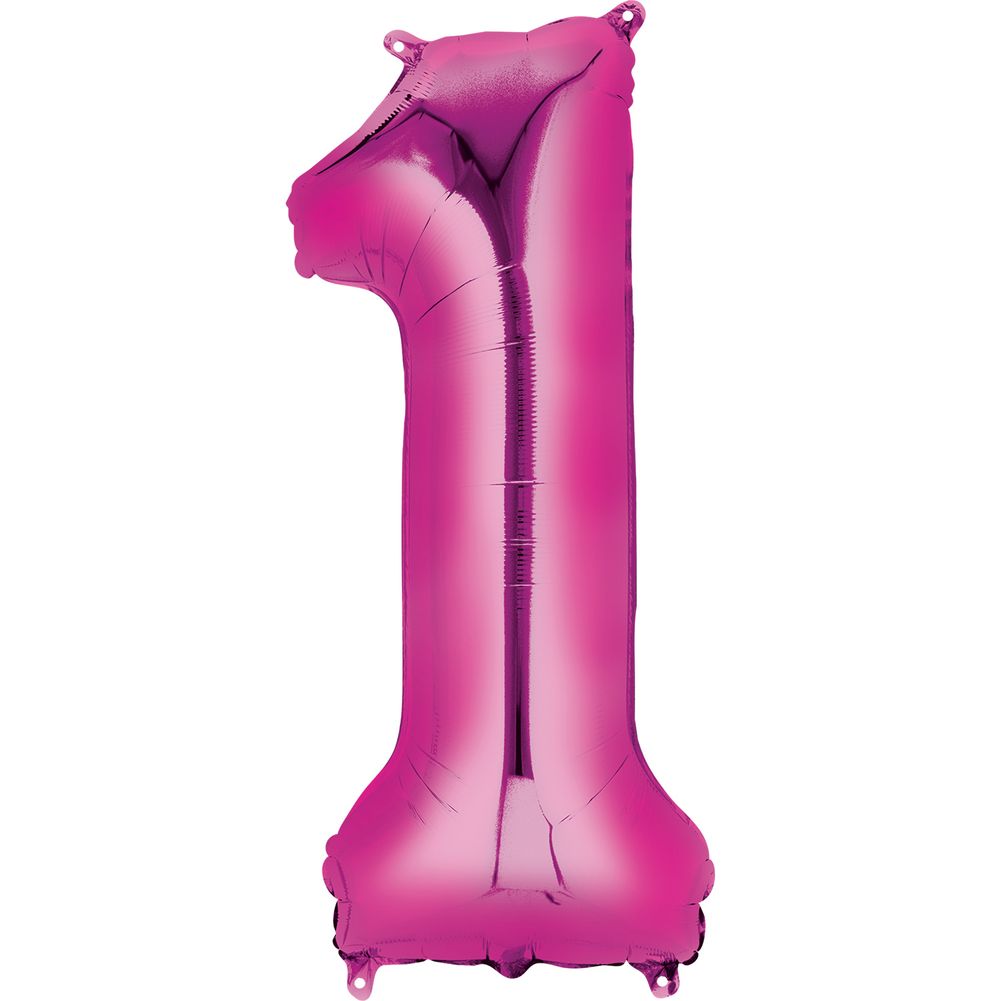 34" NUMBER 1 PINK