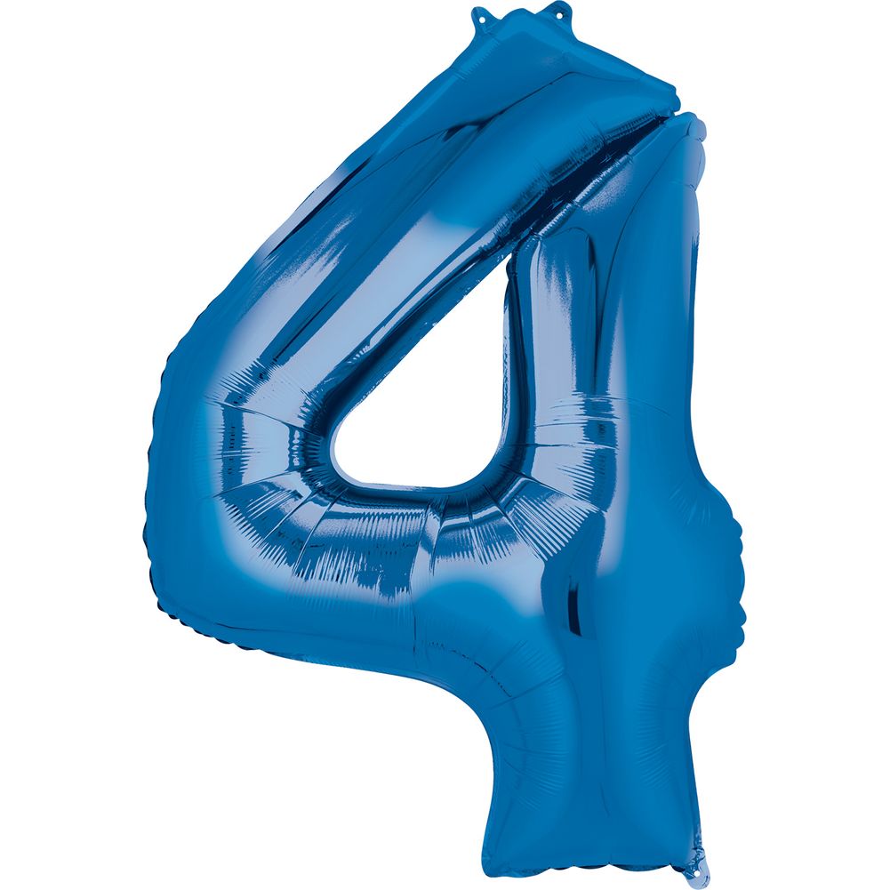 34" NUMBER 4 BLUE