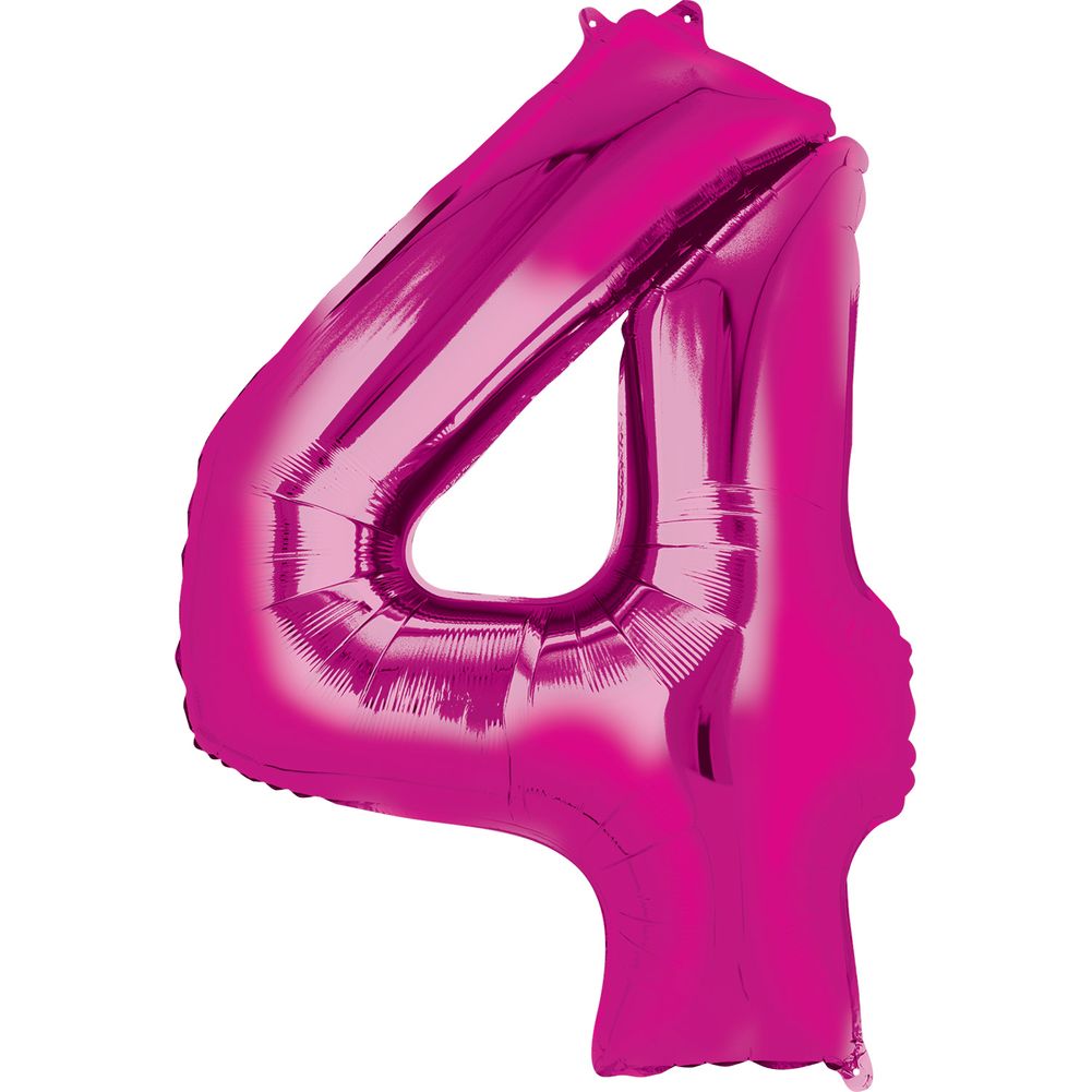 34" NUMBER 4 PINK