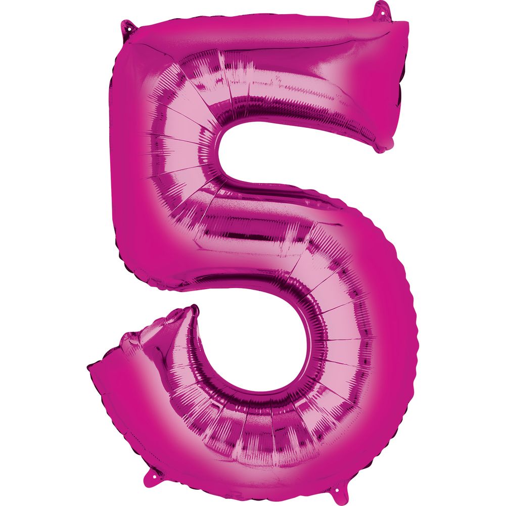 34" NUMBER 5 PINK