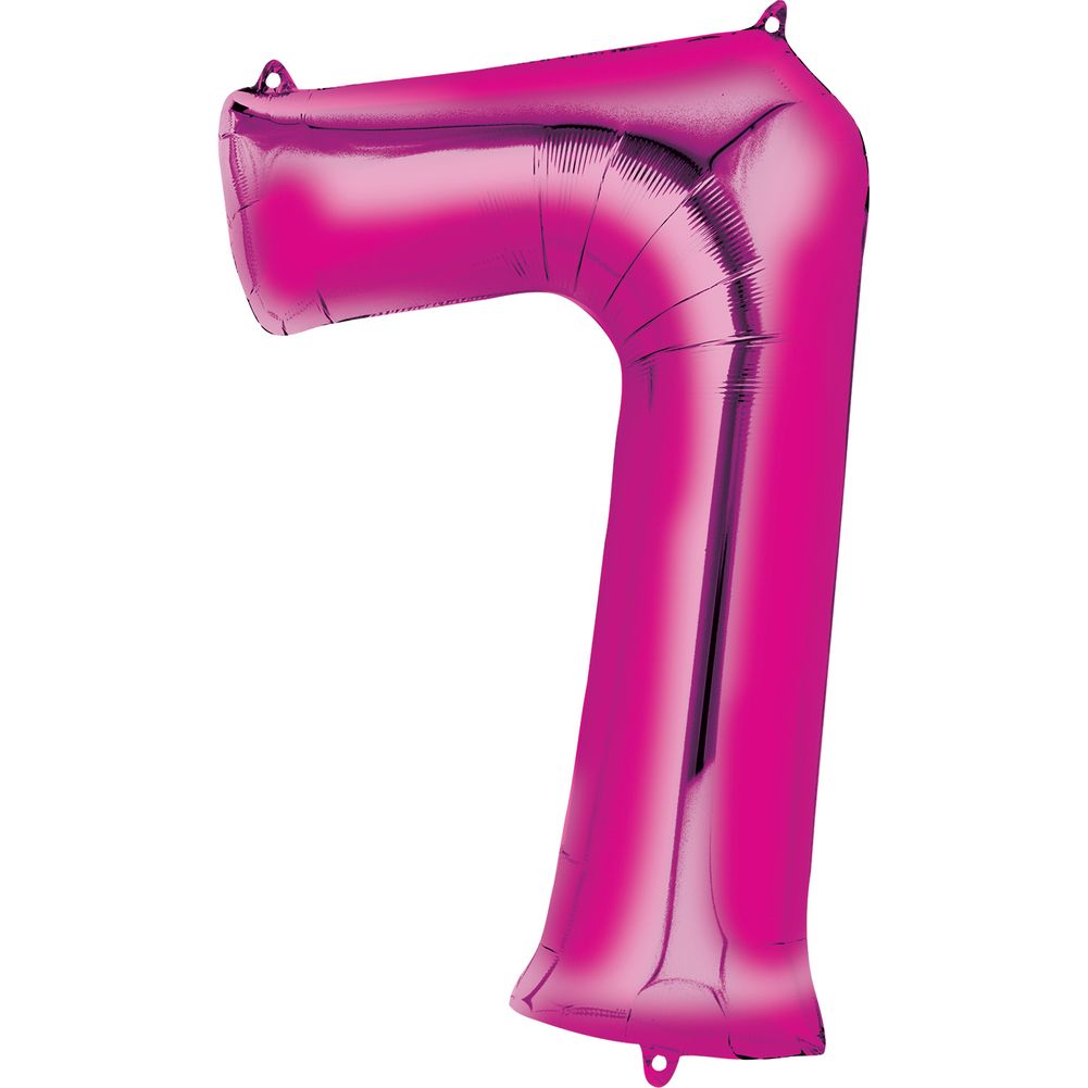 34" NUMBER 7 PINK